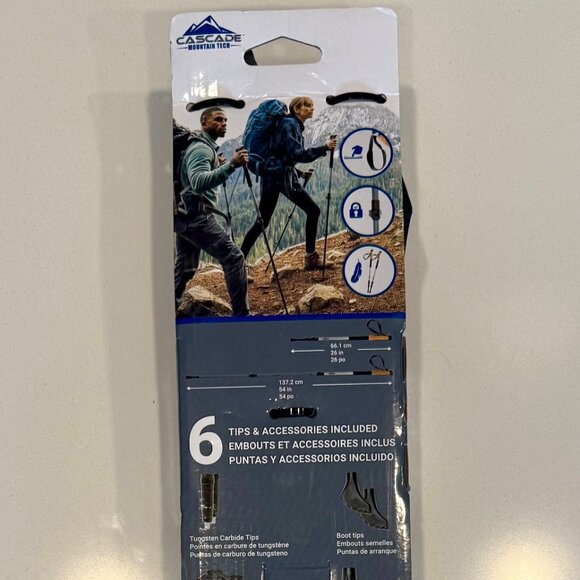 Cascade Mountain Tech Carbon Fiber Trekking Poles NWT - Picture 2 of 2